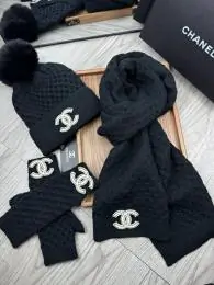 chanel hat and echapres and glove set s_125540b